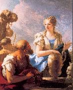 PELLEGRINI, Giovanni Antonio Rebecca at the Well Spain oil painting artist